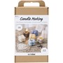 Diy Kit Lysstøping, Beige, Creme, Lys Blå, Soyalys, 1 Pk.