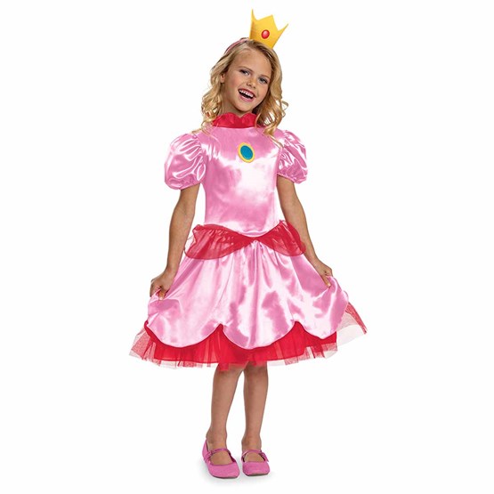 Disguise Super Mario Costume Princess Fancy Peach S (5-6)