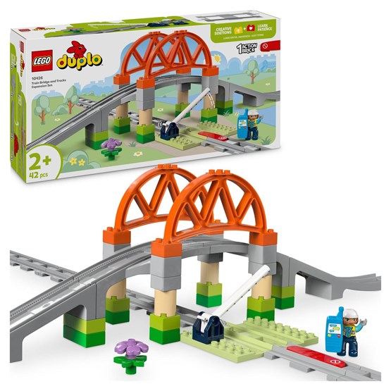 LEGO DUPLO Town 10426, Utvidelsessett med togbro og skinner