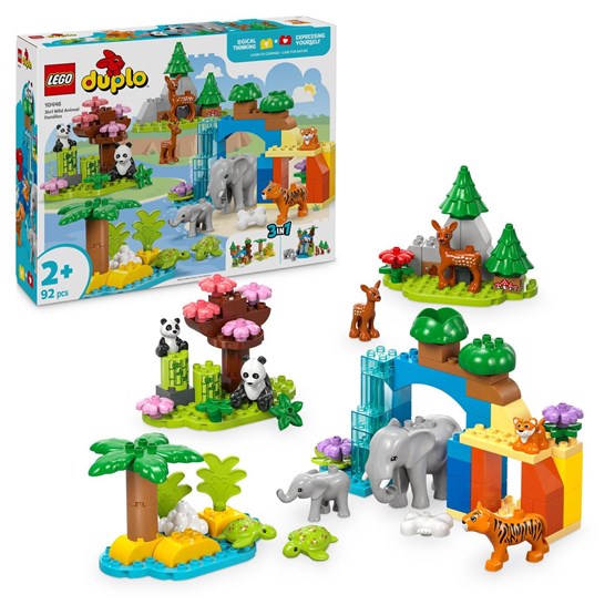 LEGO DUPLO Town 10446, 3-i-1 Villdyrfamilier