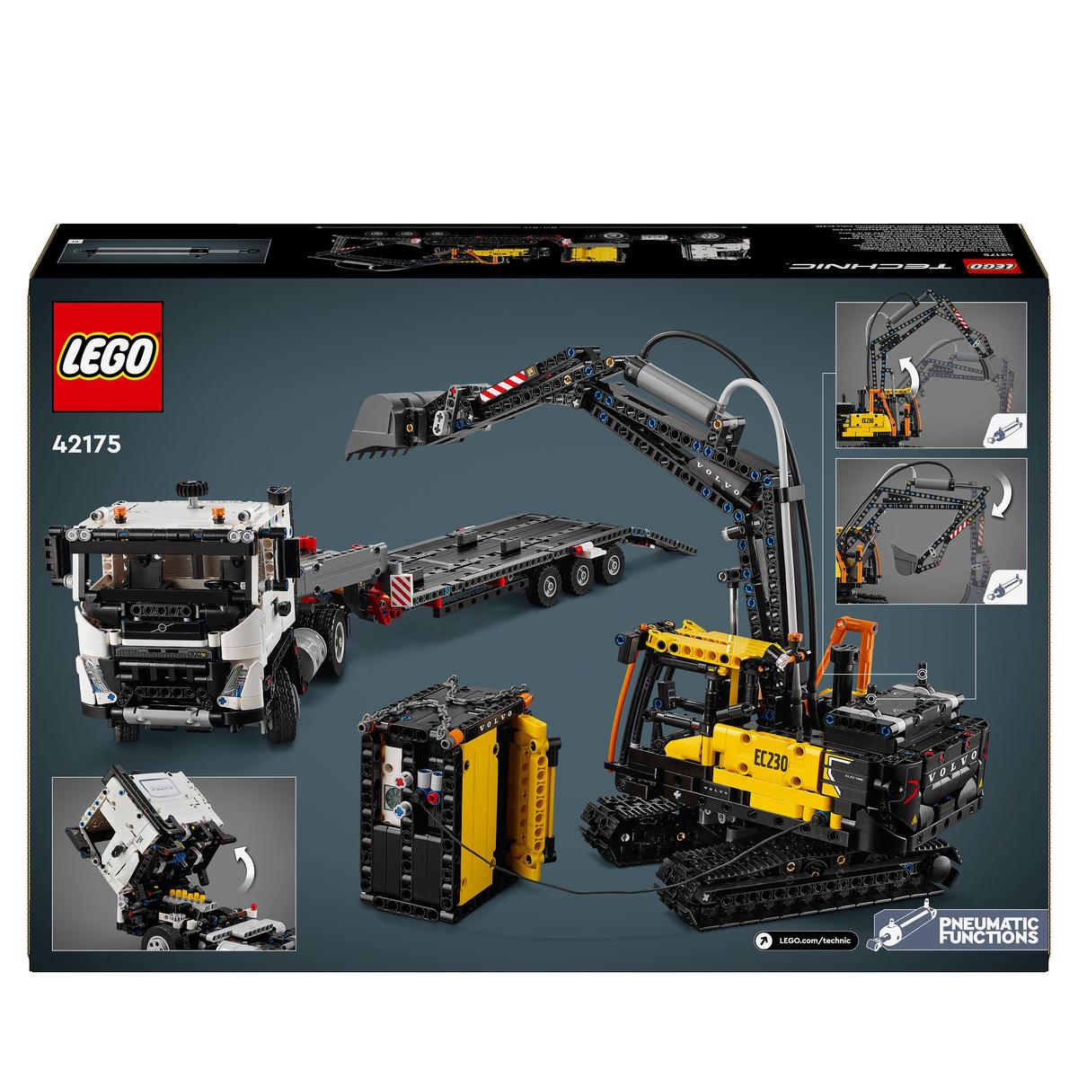 LEGO Technic 42175, Volvo FMX-trailer og EC230 el-gravemaskin - Lekia.no