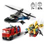 LEGO City Great Vehicles 60462, Pakke med helikopter, brannbil og ubåt