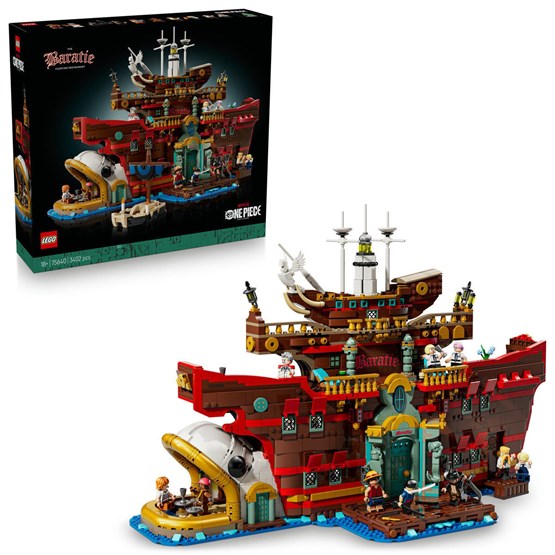 LEGO® ONE PIECE Baratie, den flytende restauranten, anime-gave modellsett 75640