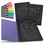 Nebulous Stars, Large Coloring Book, Black Pages Coloring Book