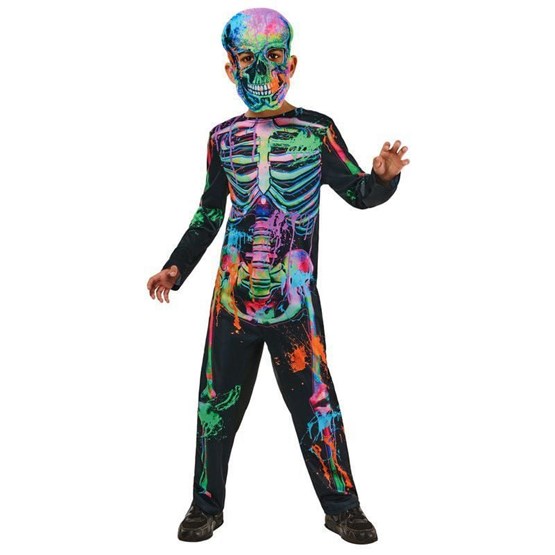 Utkledning - Halloween Bonesky Graffiti Skelett 3-4 år