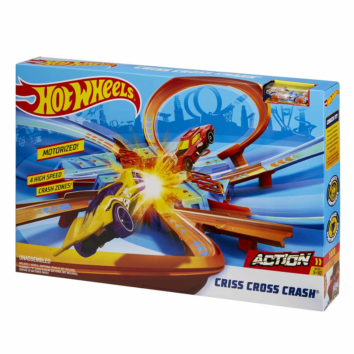 Hot wheels cross crash track deals
