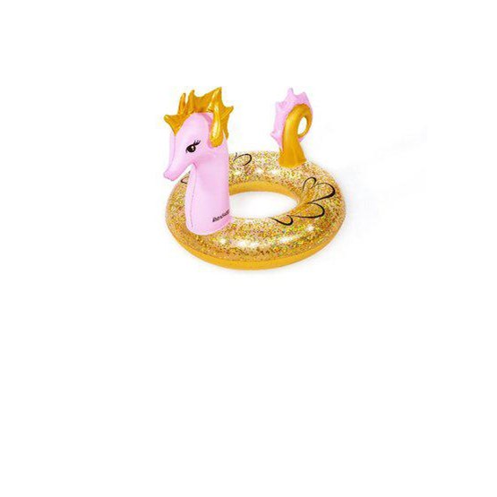 Bestway, 1.15m x 1.04m Glitter Seahorse Swim Ring