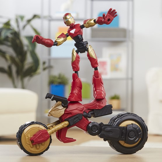 Kjøp Marvel Bend and Flex Flex Rider Iron Man og 2 i 1