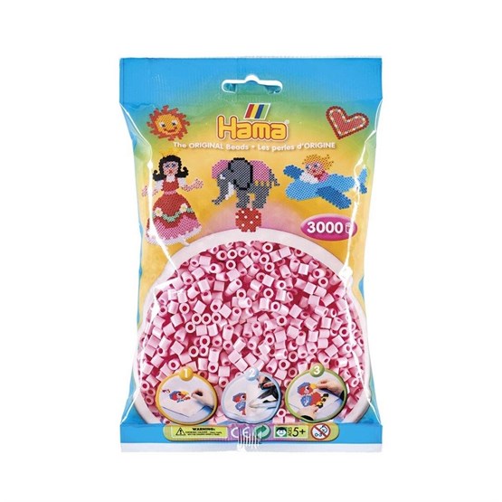 Hama, Midi Beads 3000 pcs Pastel Rose