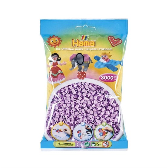 Hama, Midi Beads 3000 pcs Pastel Lilac