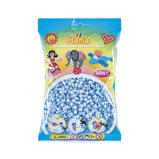 Hama, Midi Beads 3000 pcs Pastel Ice Blue