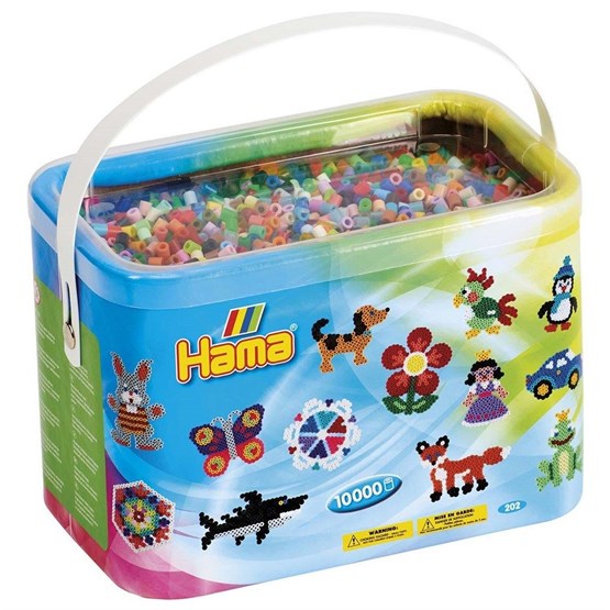 Hama, Midi Beads 10000 pcs in bucket Mix 53