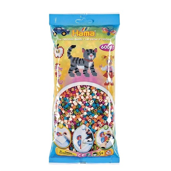 Hama, Midi Beads 6000 pcs Mix 58