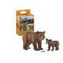 Schleich, Grizzly Bear Mother With Cub