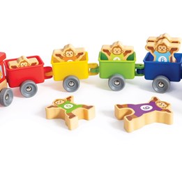 Hape - Monkey Number Train