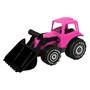 Plasto, Traktor med frontlaster, rosa med svart