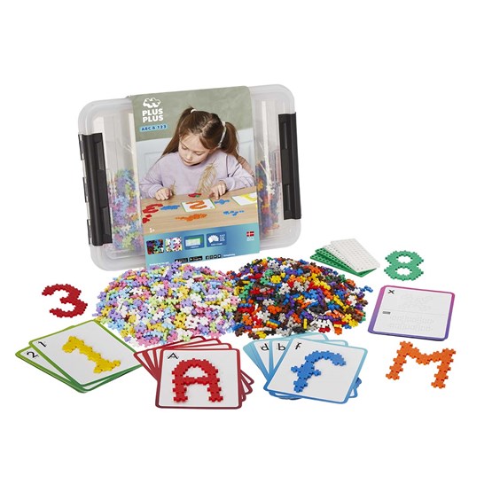 Plus Plus ABC-123 Storage Box / 1800pcs
