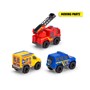 Dickie Toys 3-Pack Mini Redningskjøretøy med frihjul. Større