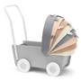 Skrållan, Dolls Pram Wood