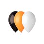Balloon 30 cm orange-black-white 25 pcs/box